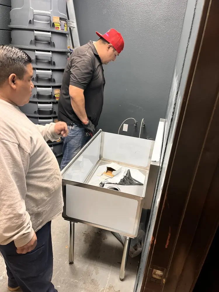 Commercial plumbing and sink installation in Lang Ranch